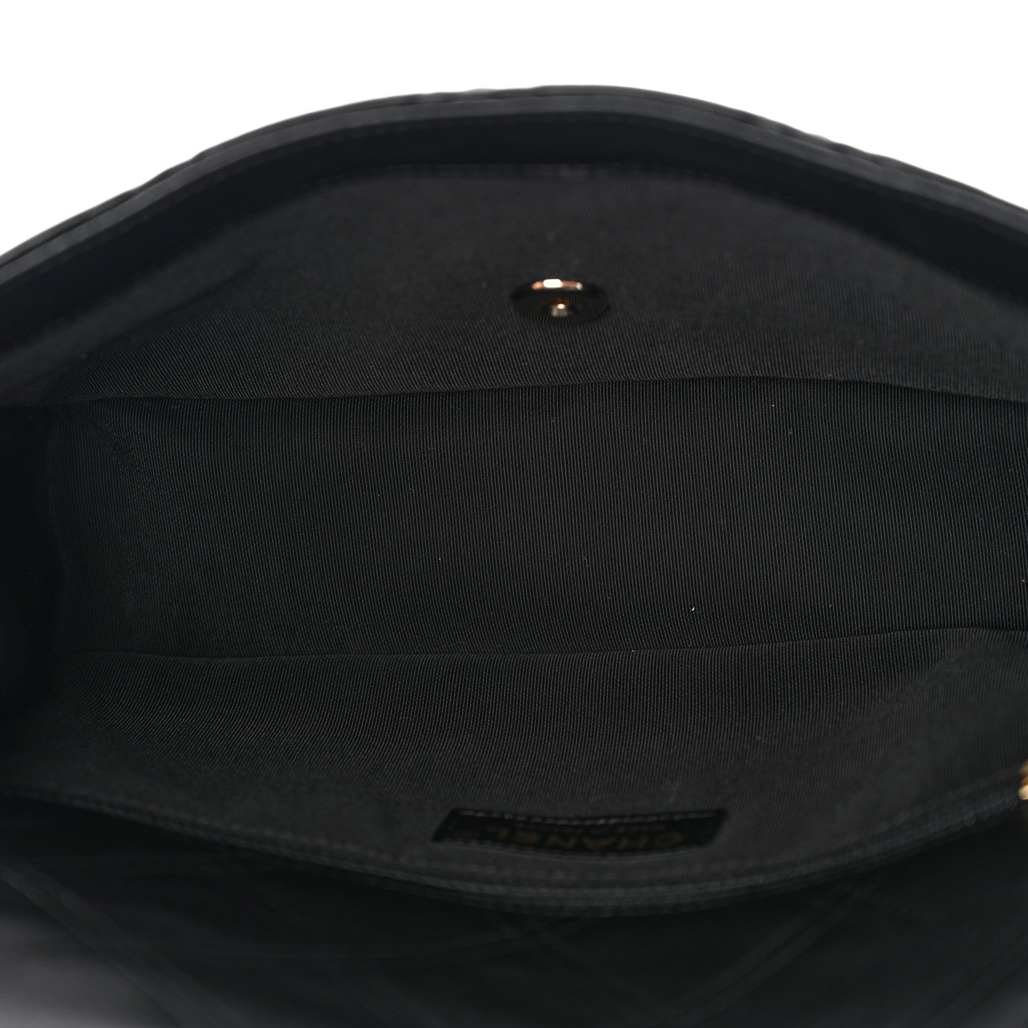 Lambskin Quilted Pearl Studded Flap Black