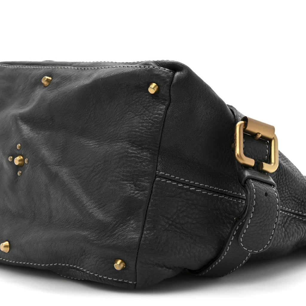 Calfskin Paddington Hobo Black