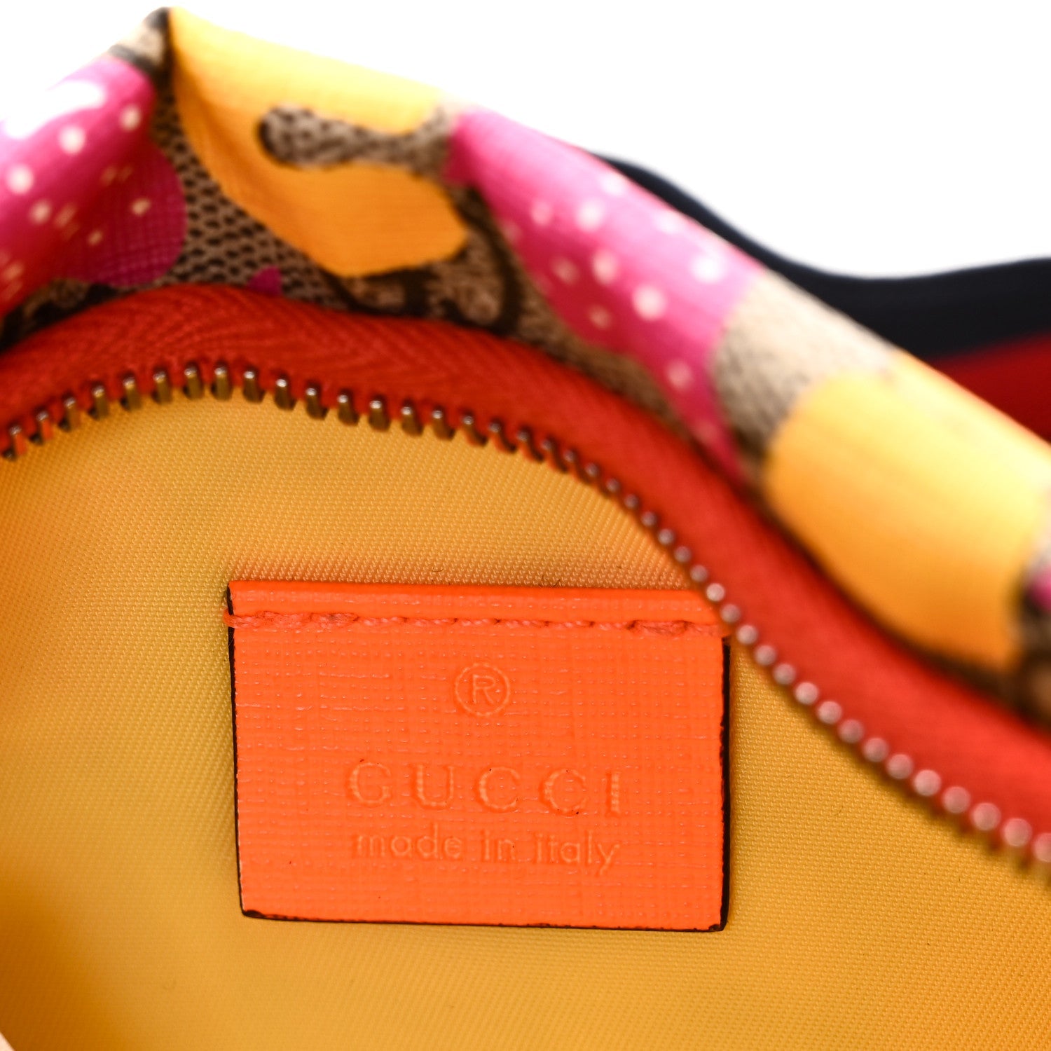 GG Supreme Monogram Childrens Strawberry Print Belt Bag Multicolor