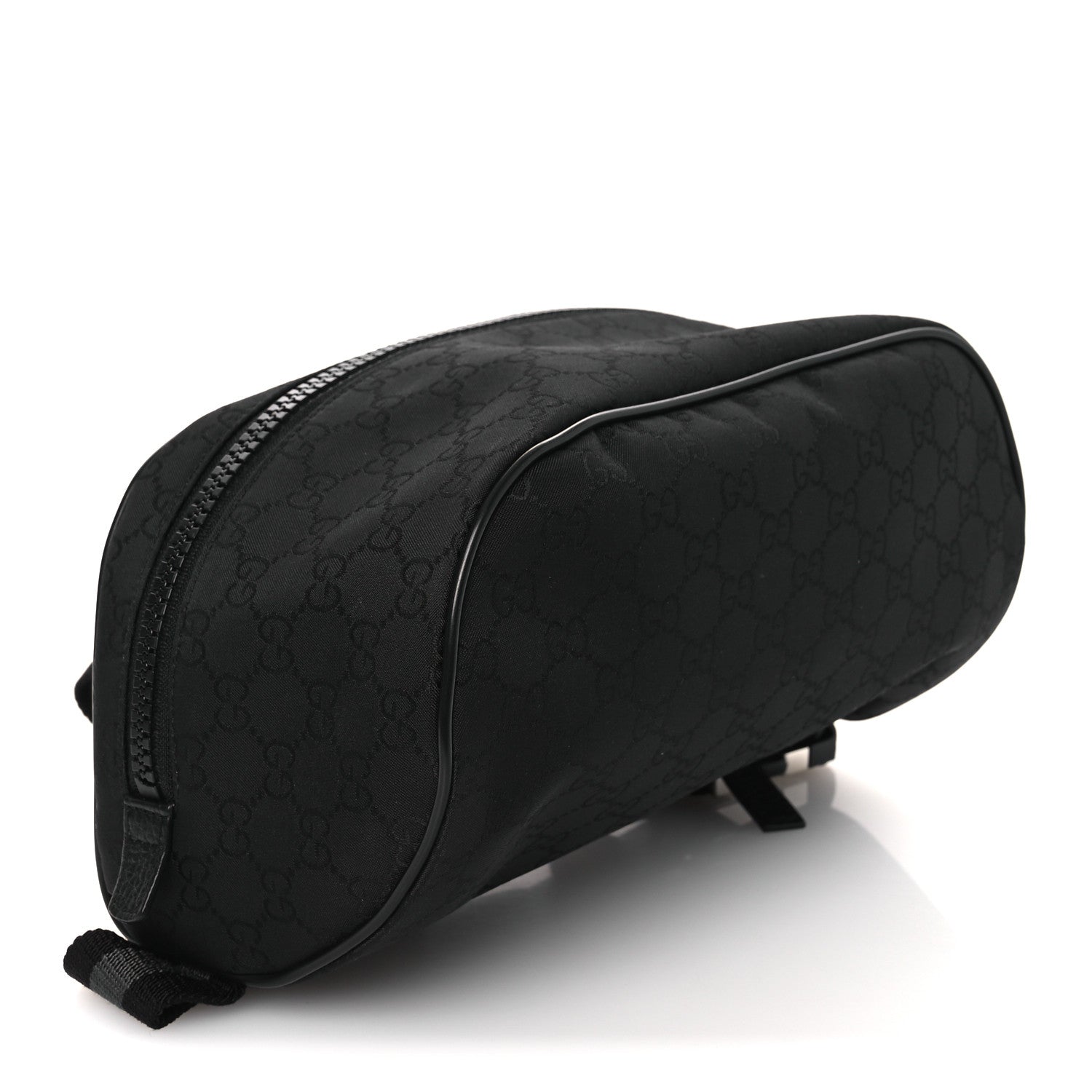 Nylon Monogram Fanny Pack Belt Bag Black