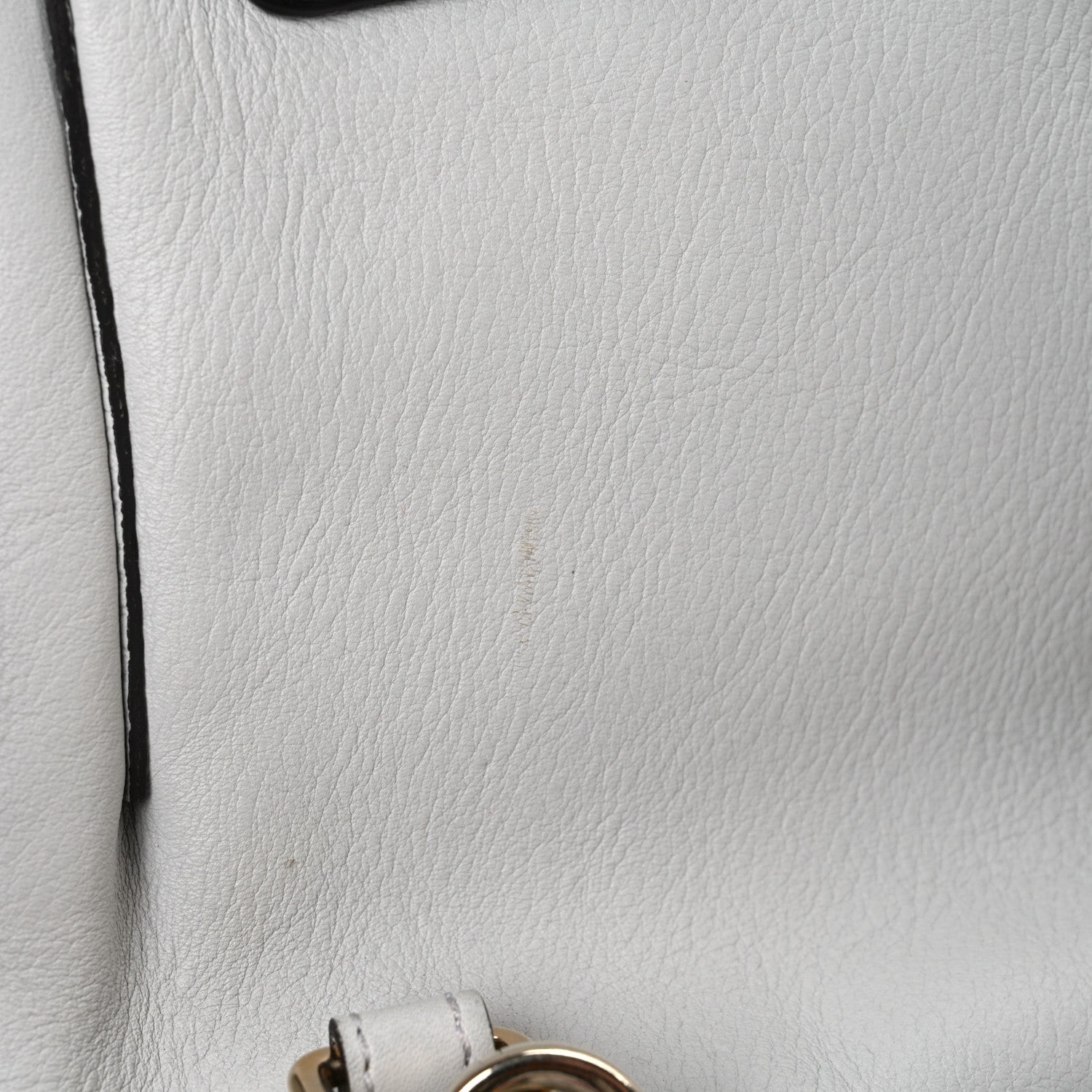 Suede Calfskin Mini Faye Backpack Silver Blue