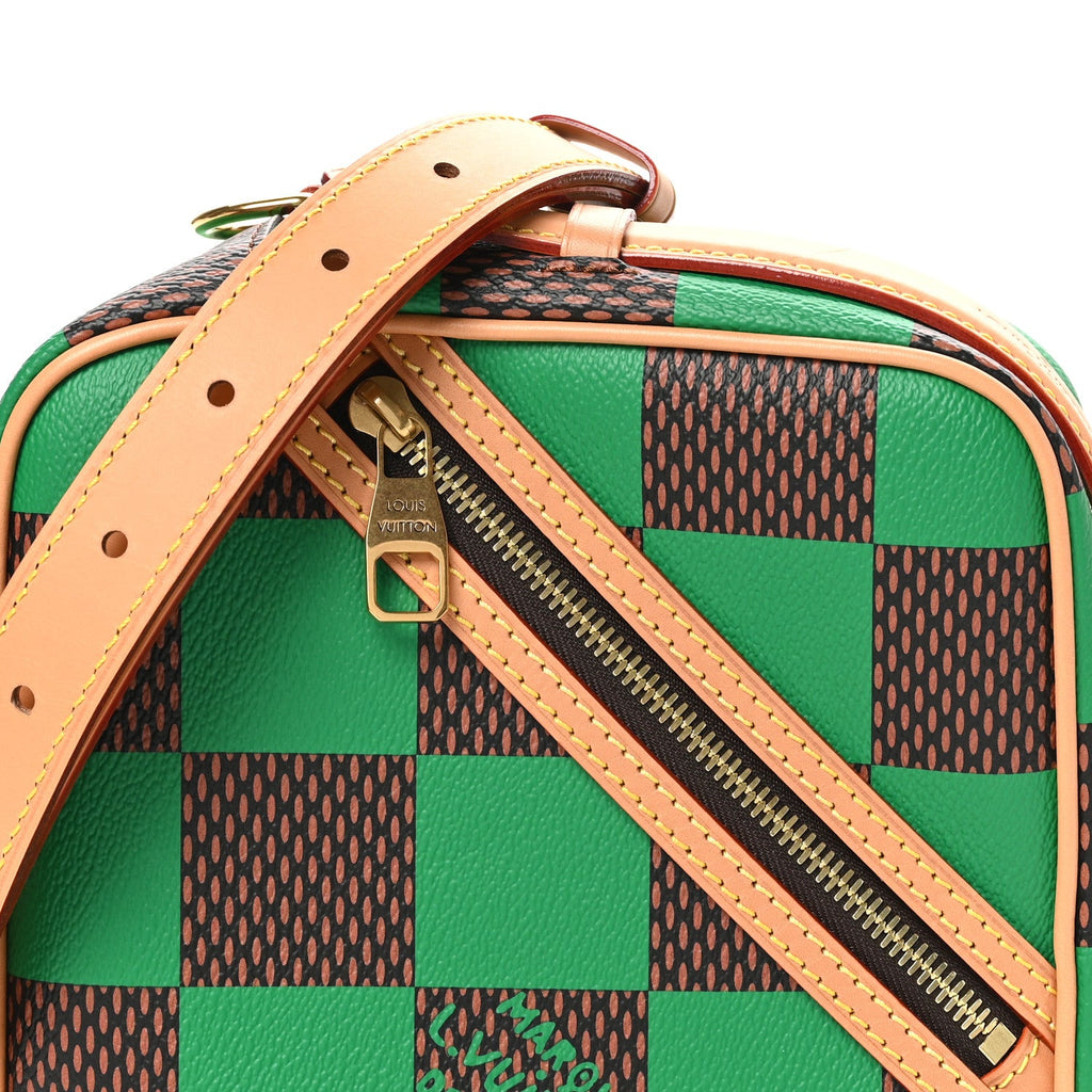 Damier Pop Chess Messenger Green