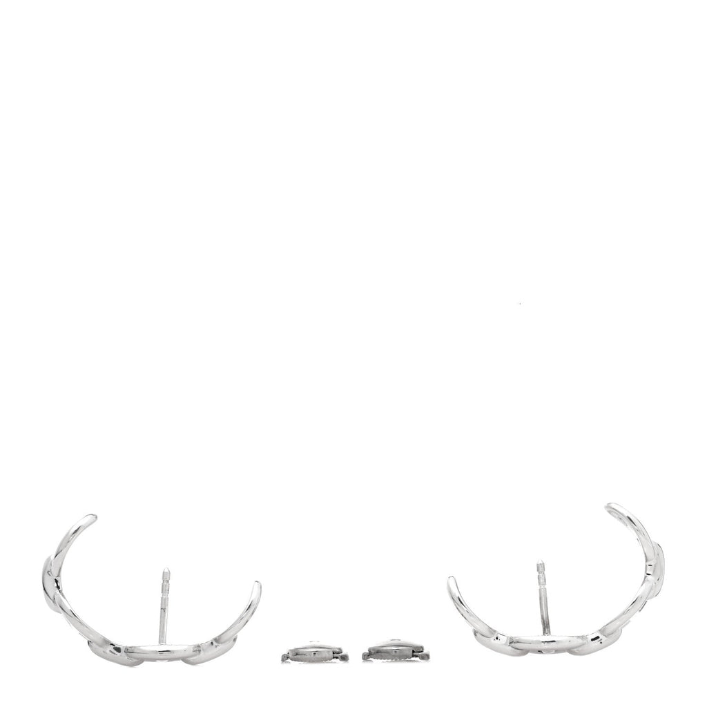 Sterling Silver Chaine D'Ancre Enchainee Climber Earrings