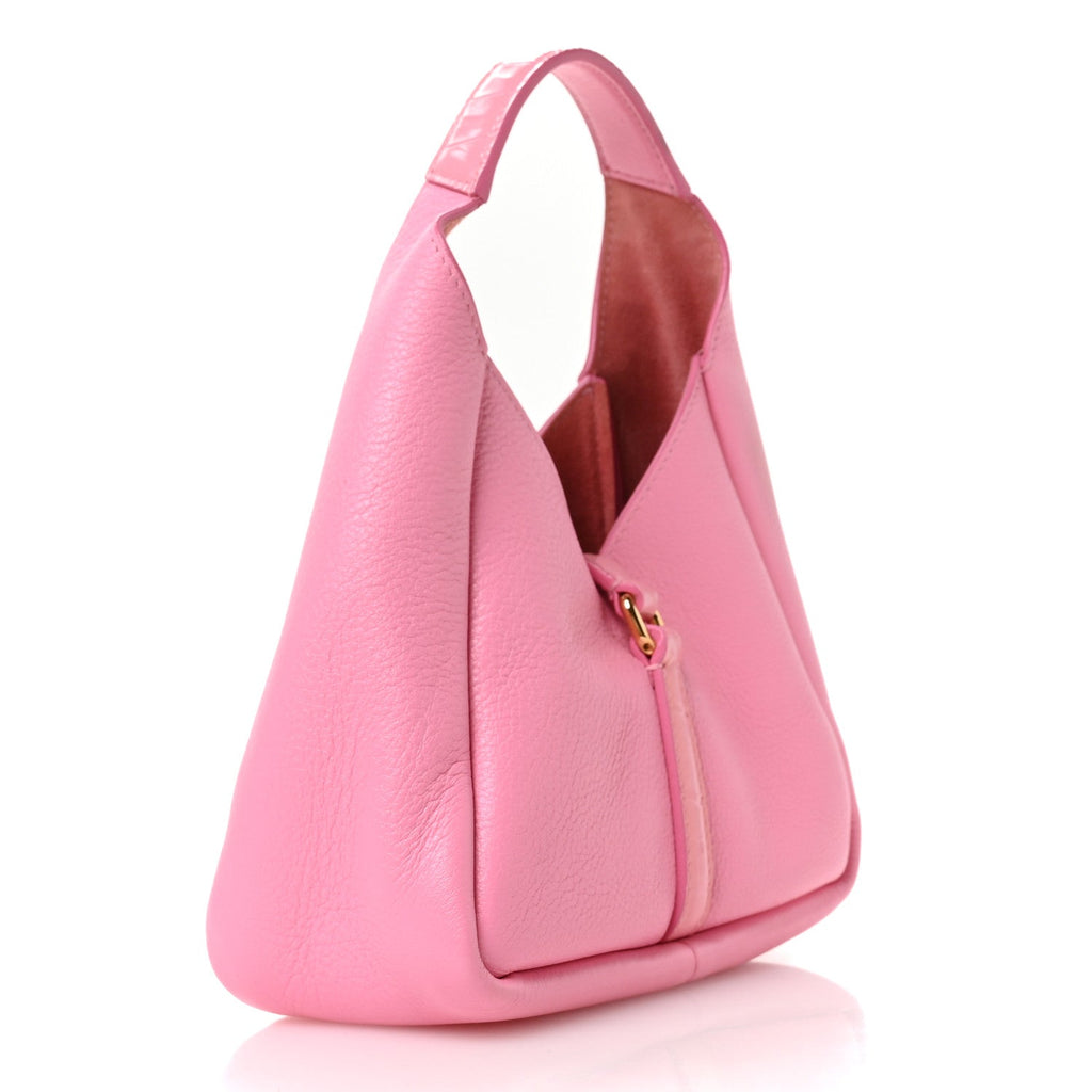 Grained Calfskin Mini G-Lock Hobo Pink
