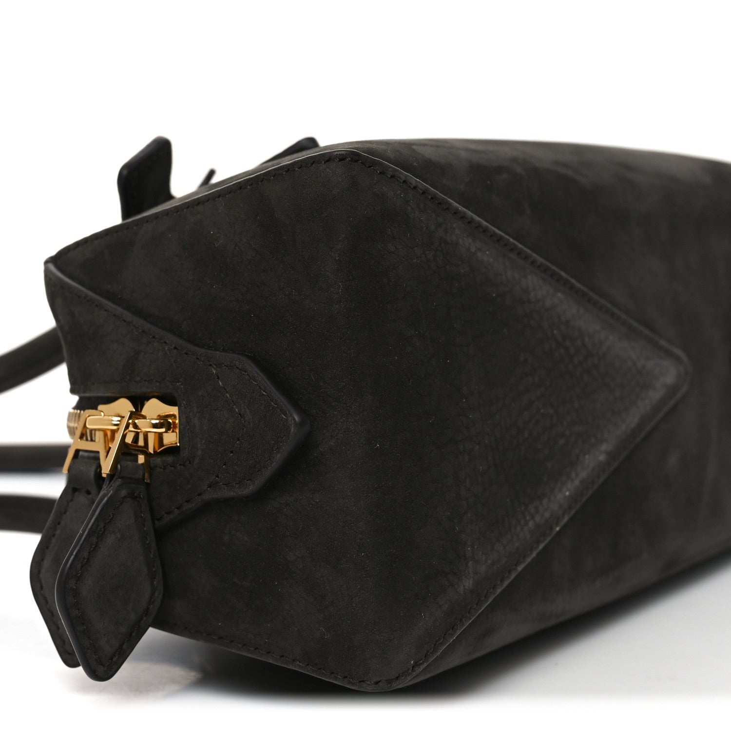 Nubuck Medium Le Teckel Bag Black Anthracite