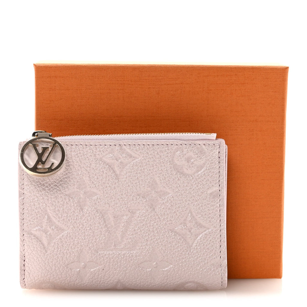Empreinte Monogram Flower Lisa Wallet Snowy Pearl