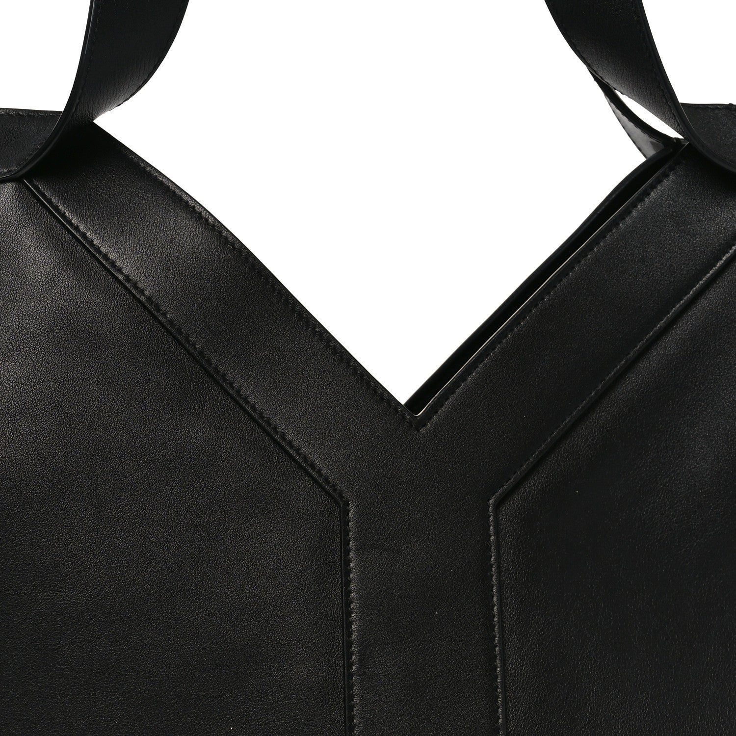 Santorini Lux Calfskin Y Drawstring Tote Black