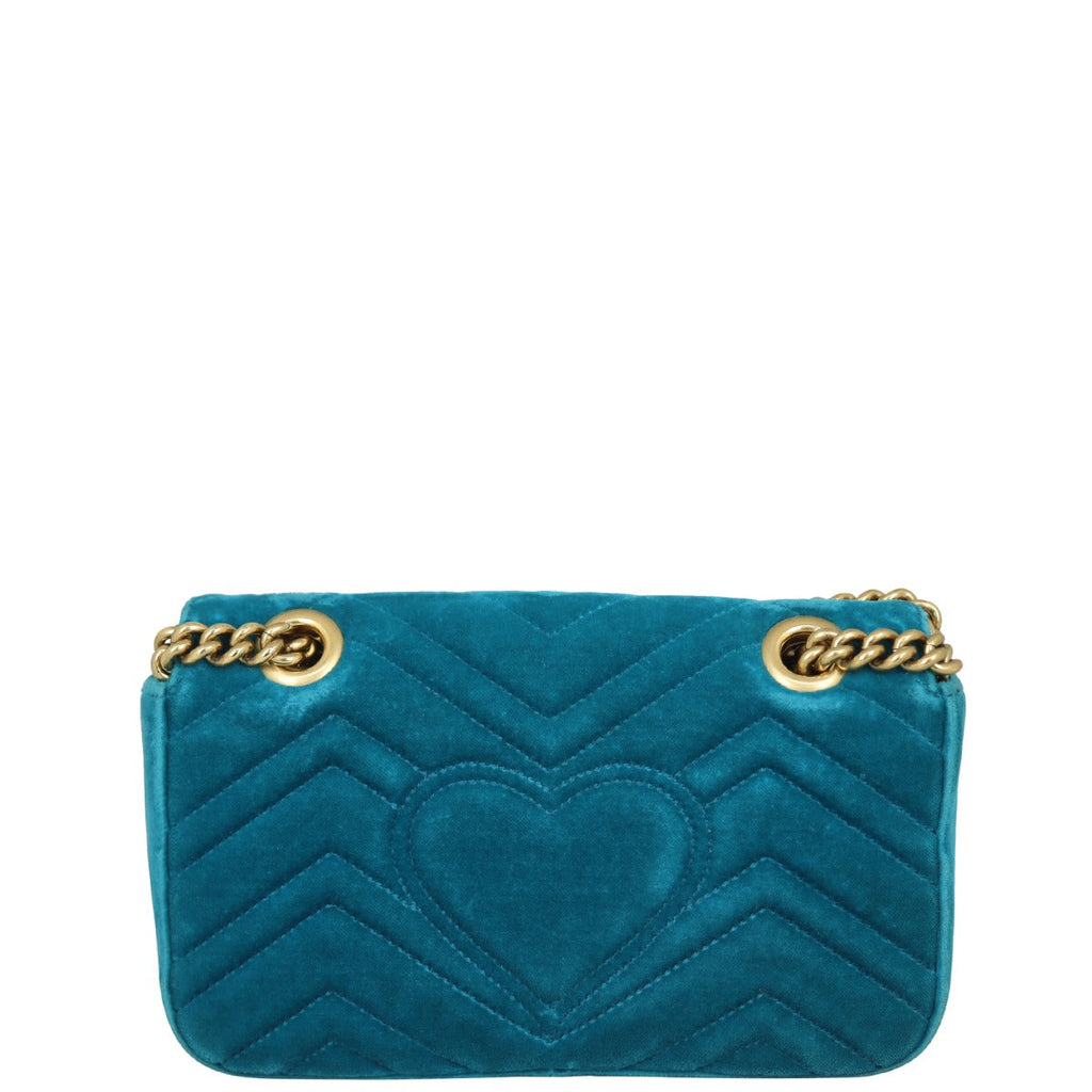 Gucci GG Marmont Velvet Mini Shoulder Bag