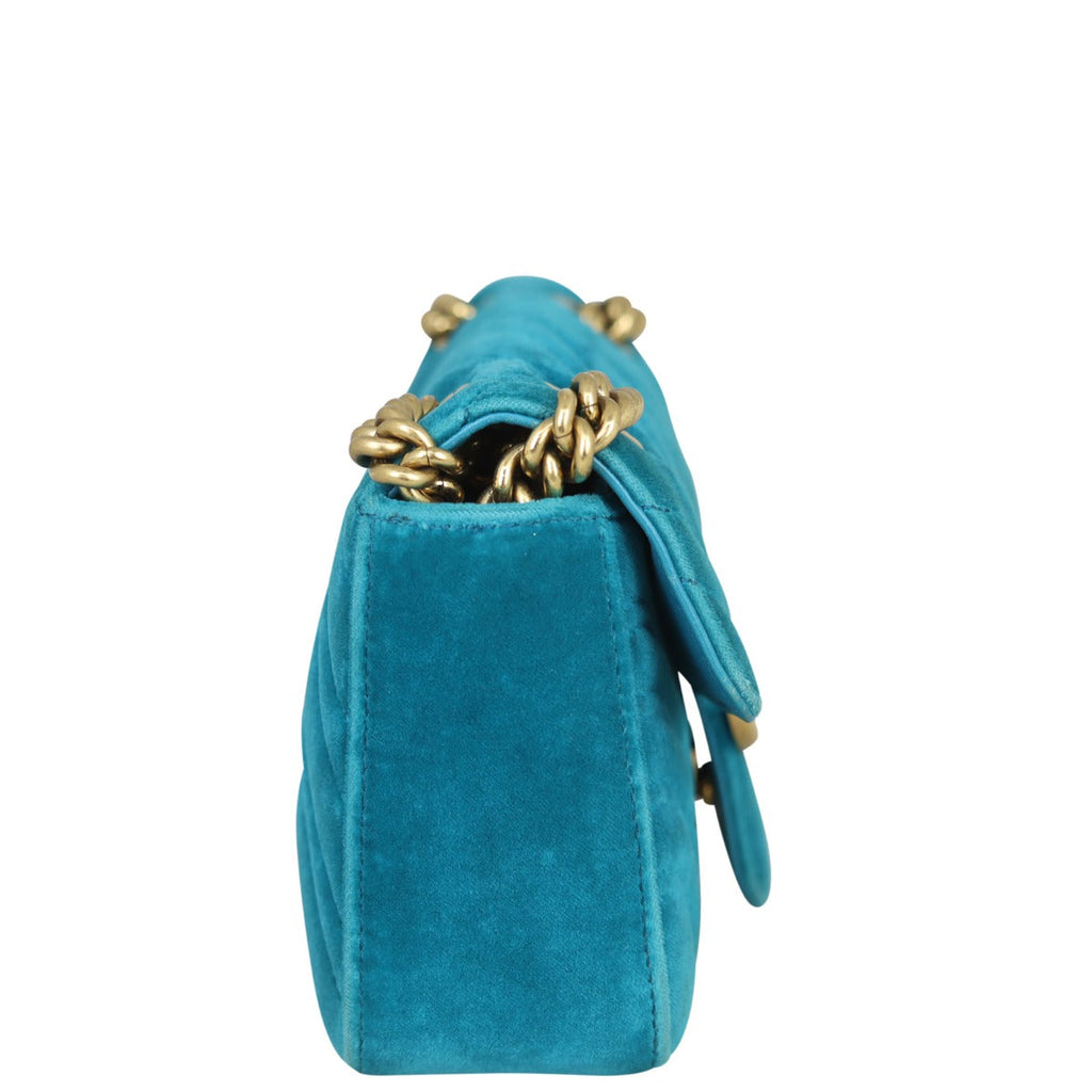 Gucci GG Marmont Velvet Mini Shoulder Bag