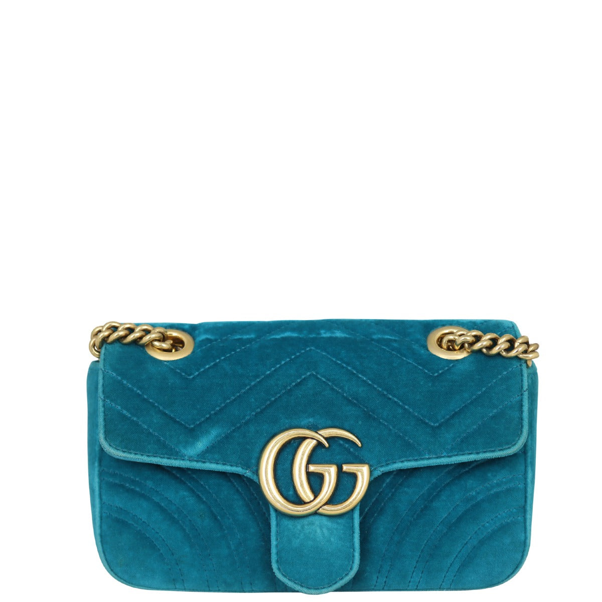 Gucci GG Marmont Velvet Mini Shoulder Bag
