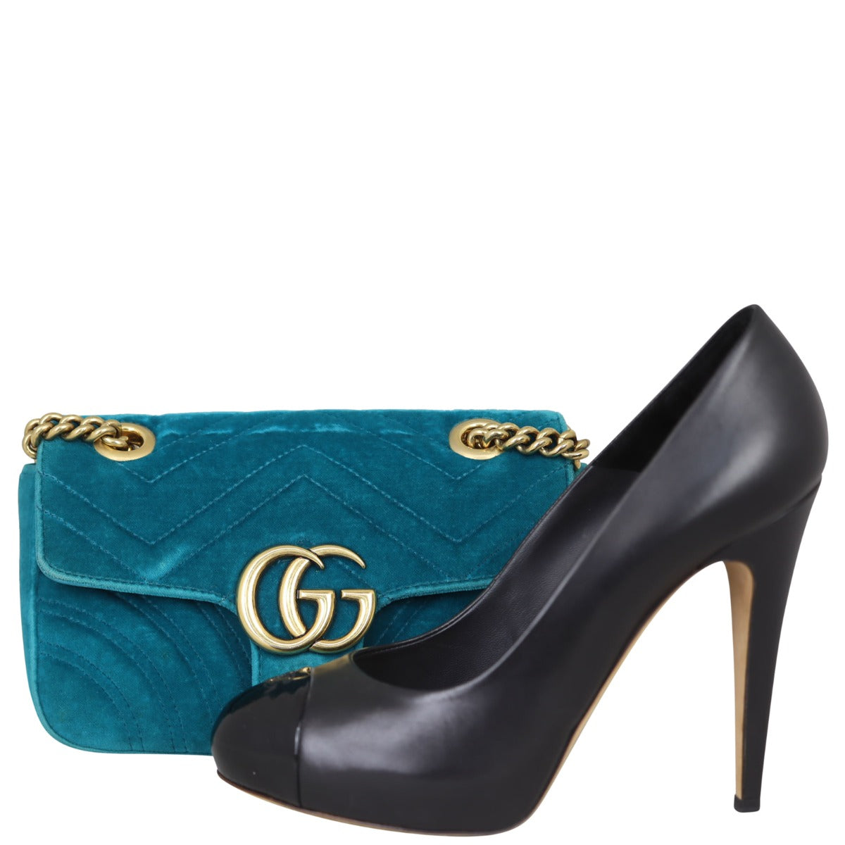Gucci GG Marmont Velvet Mini Shoulder Bag