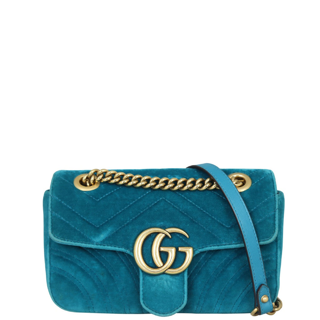 Gucci GG Marmont Velvet Mini Shoulder Bag