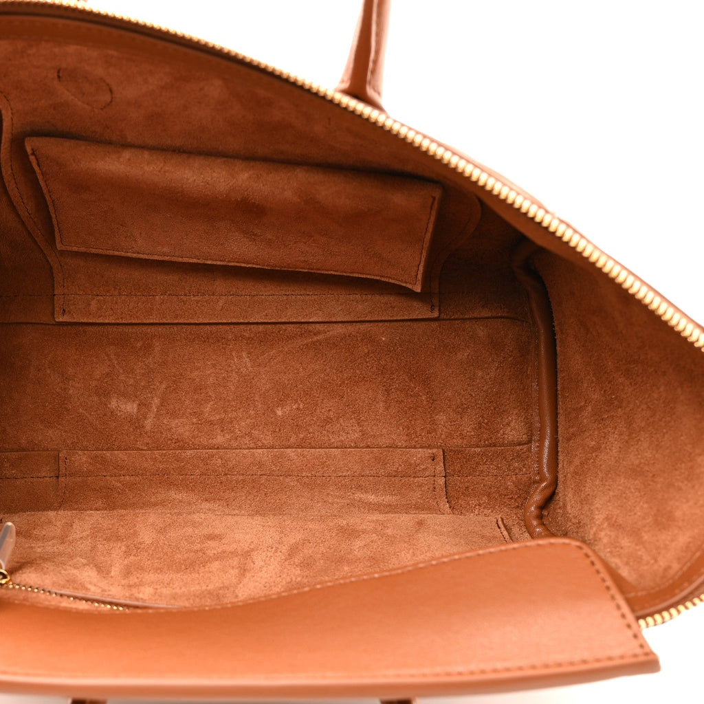 Supple Shiny Lambskin Small New Luggage Soft Tan