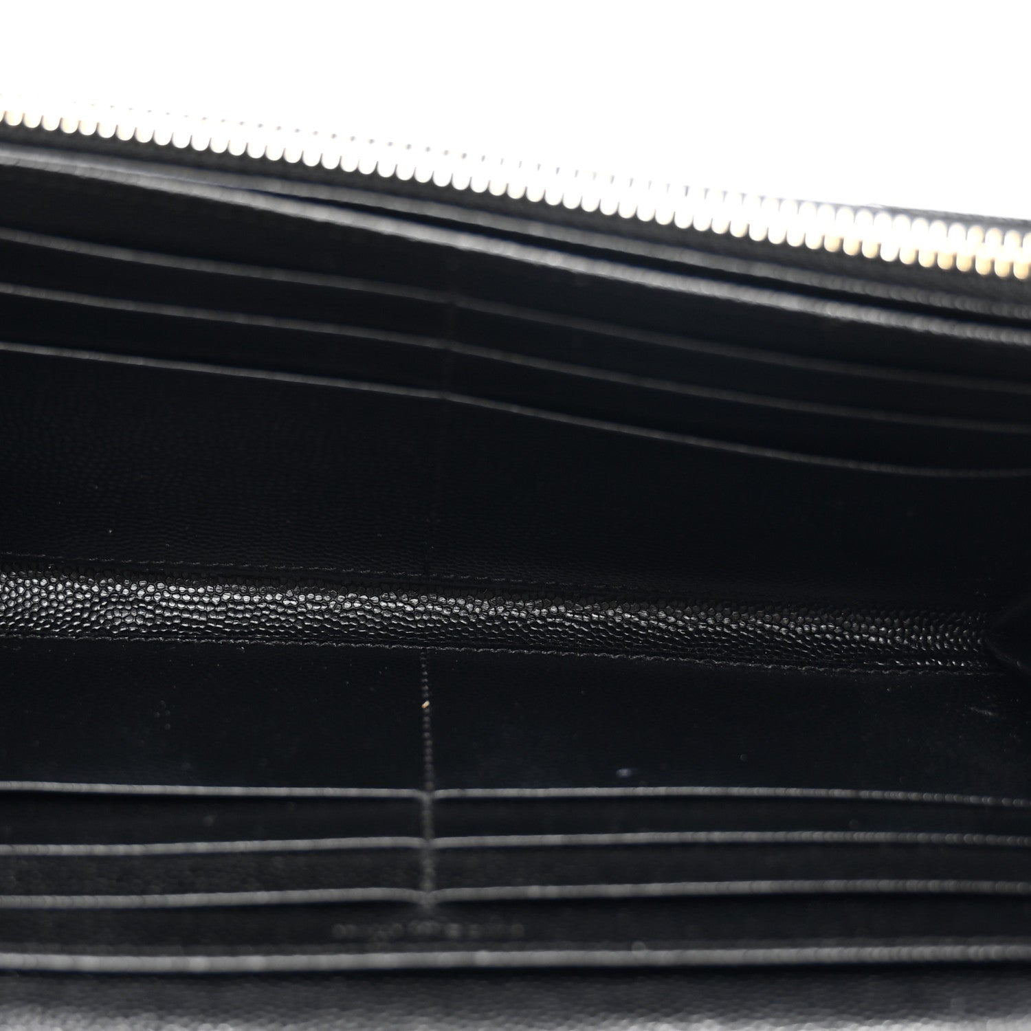 Grain De Poudre Matelasse Chevron Monogram Flap Wallet Black