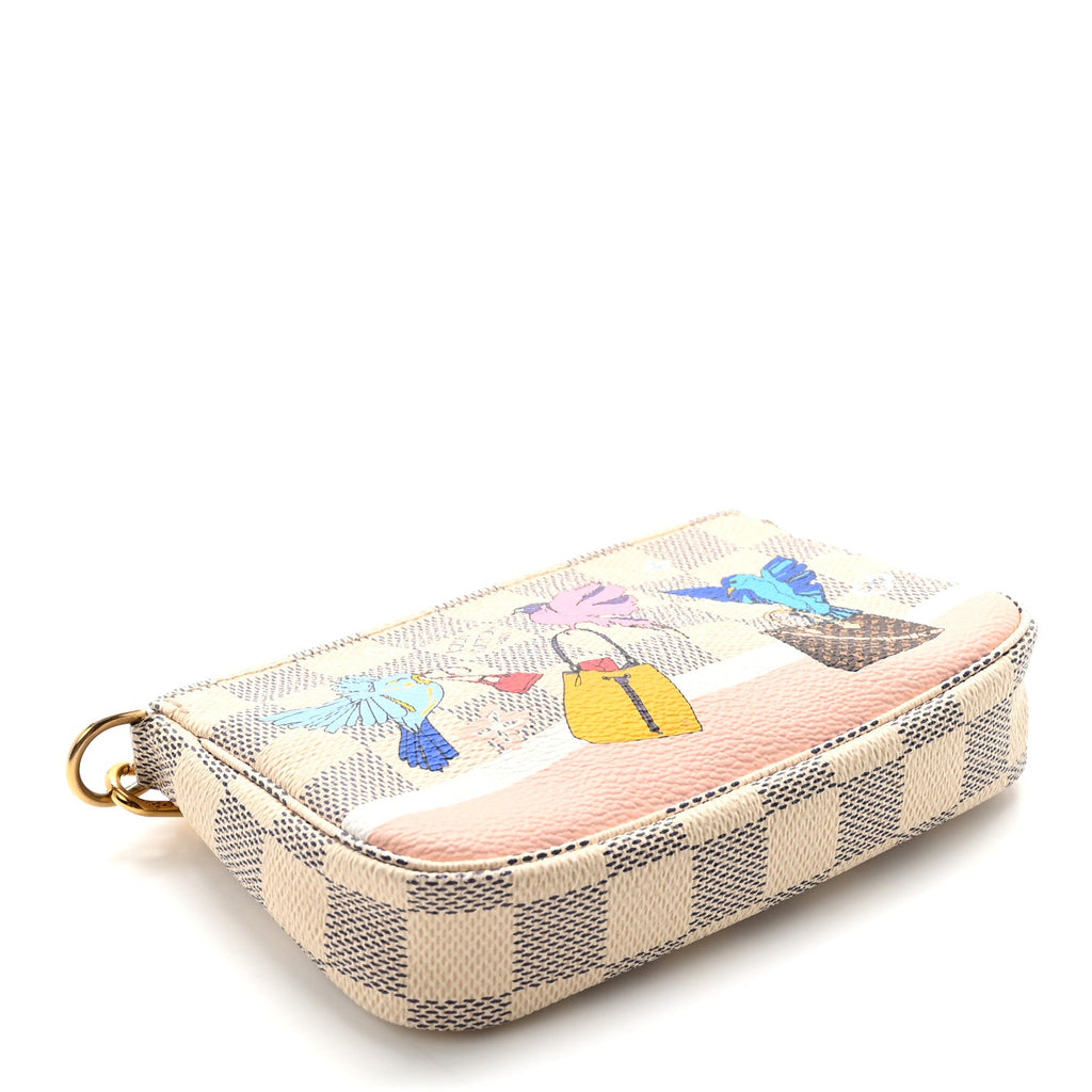 Damier Azur 2018 Christmas Animation Mini Pochette Accessories