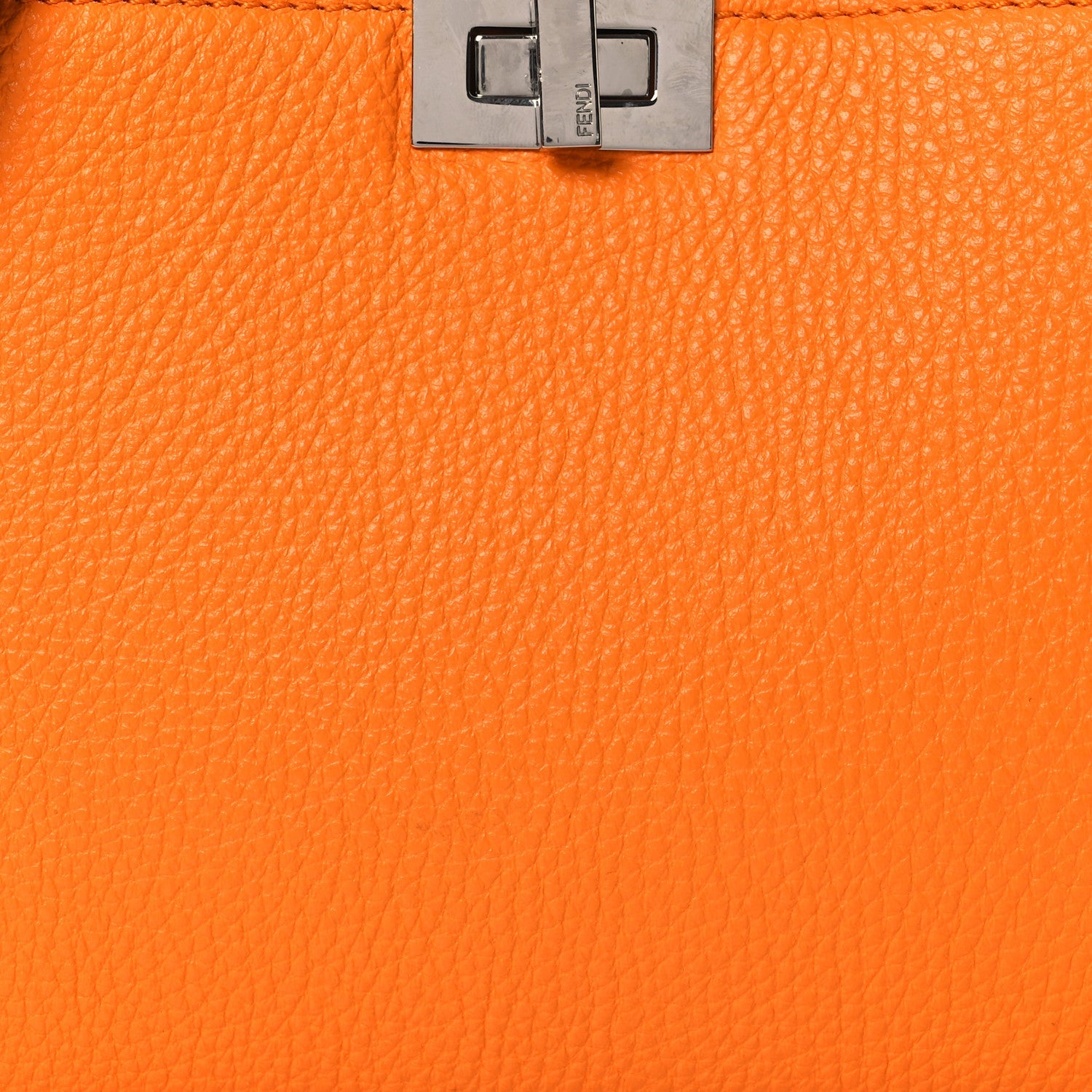 Cuoio Romano Vitello Cover Bi-Color Peekaboo I See U X Cross Satchel Orange