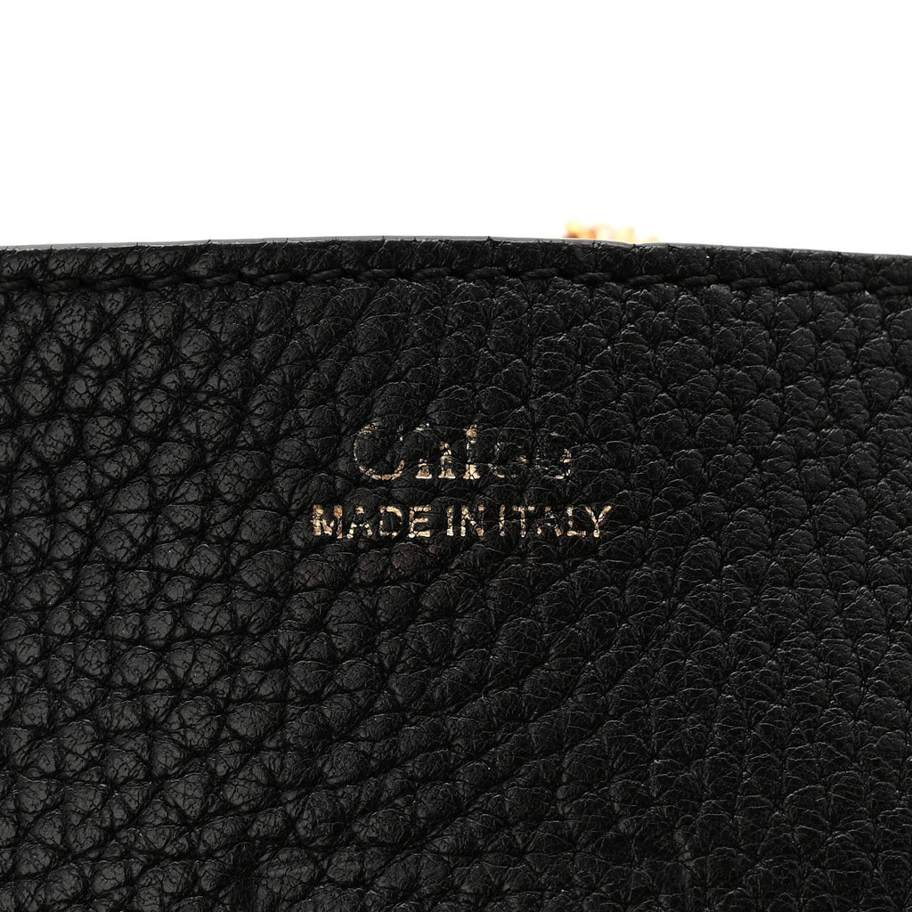 Grained Lambskin Mini Drew Shoulder Bag Black