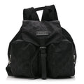 Nylon Monogram Small Single Buckle Backpack Black