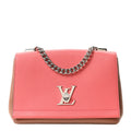 Calfskin Lockme II Chain Bag BB Rose Bruyere
