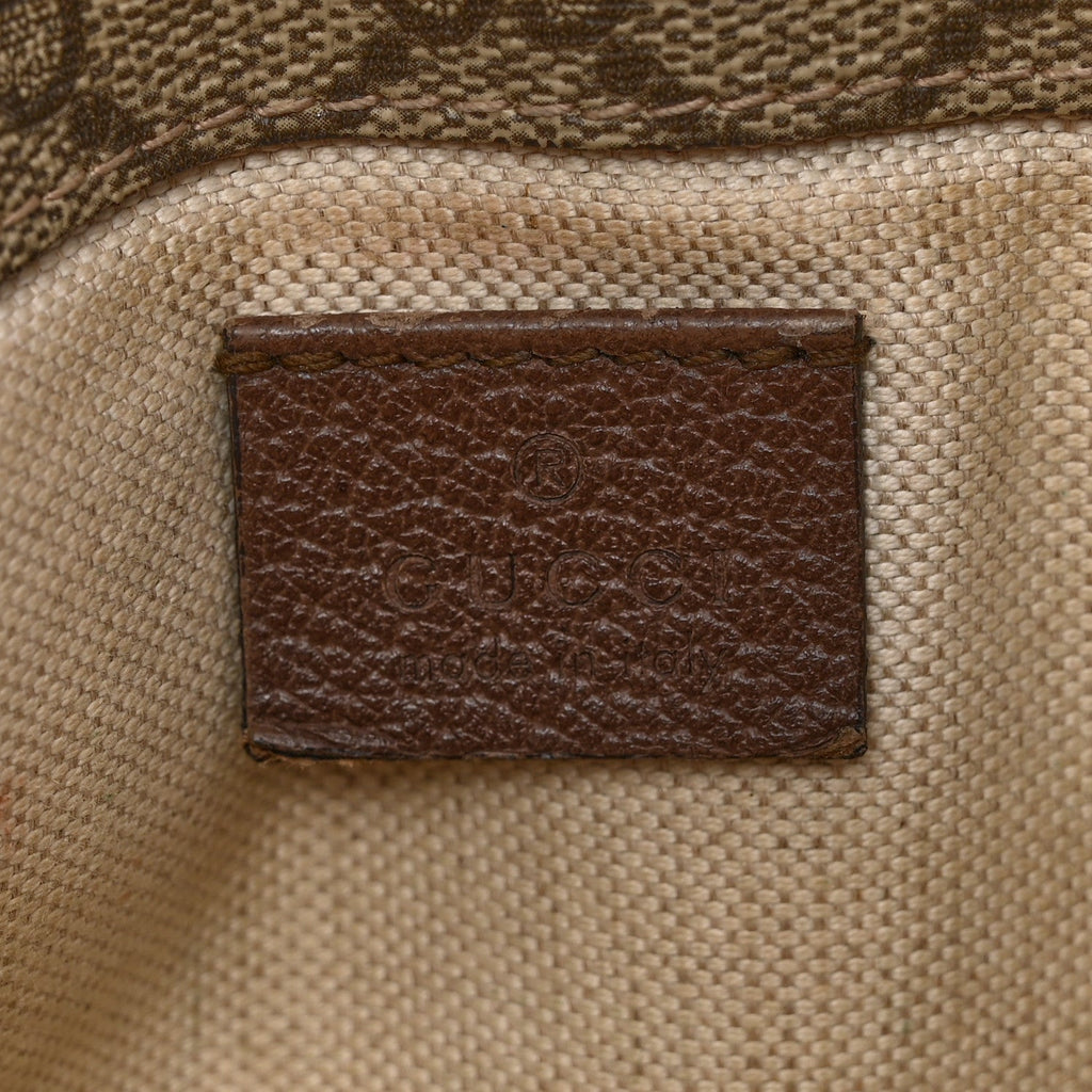 GG Supreme Monogram Neo Vintage Web Belt Bag Brown