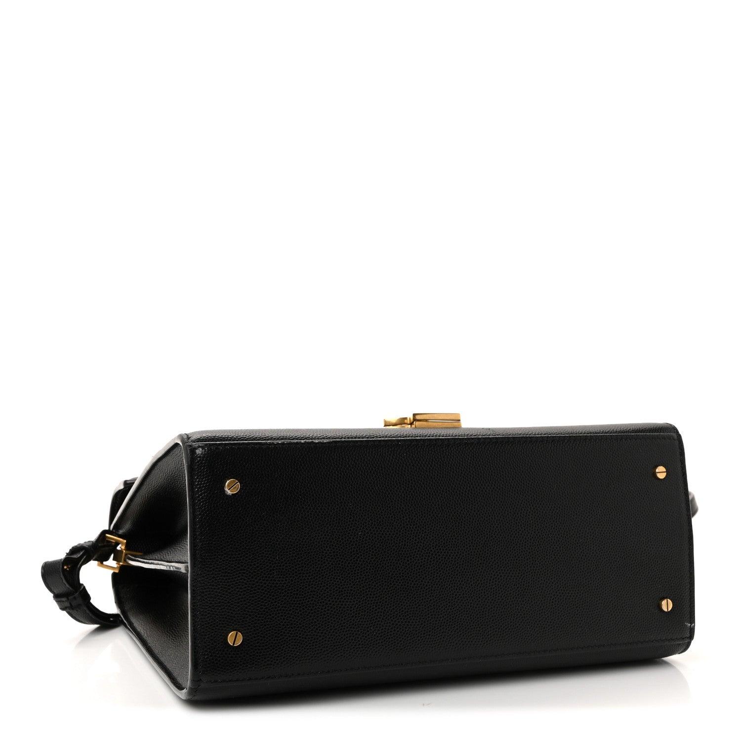 Grain de Poudre Medium Classic Monogram Cassandra Top Handle Black Rouge Legion