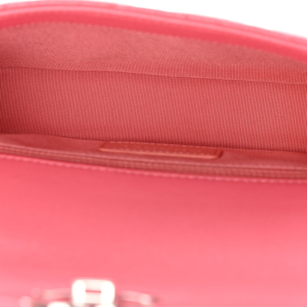 Caviar Quilted My Everything Small Flap Pink