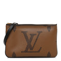 Reverse Monogram Giant Double Zip Pochette
