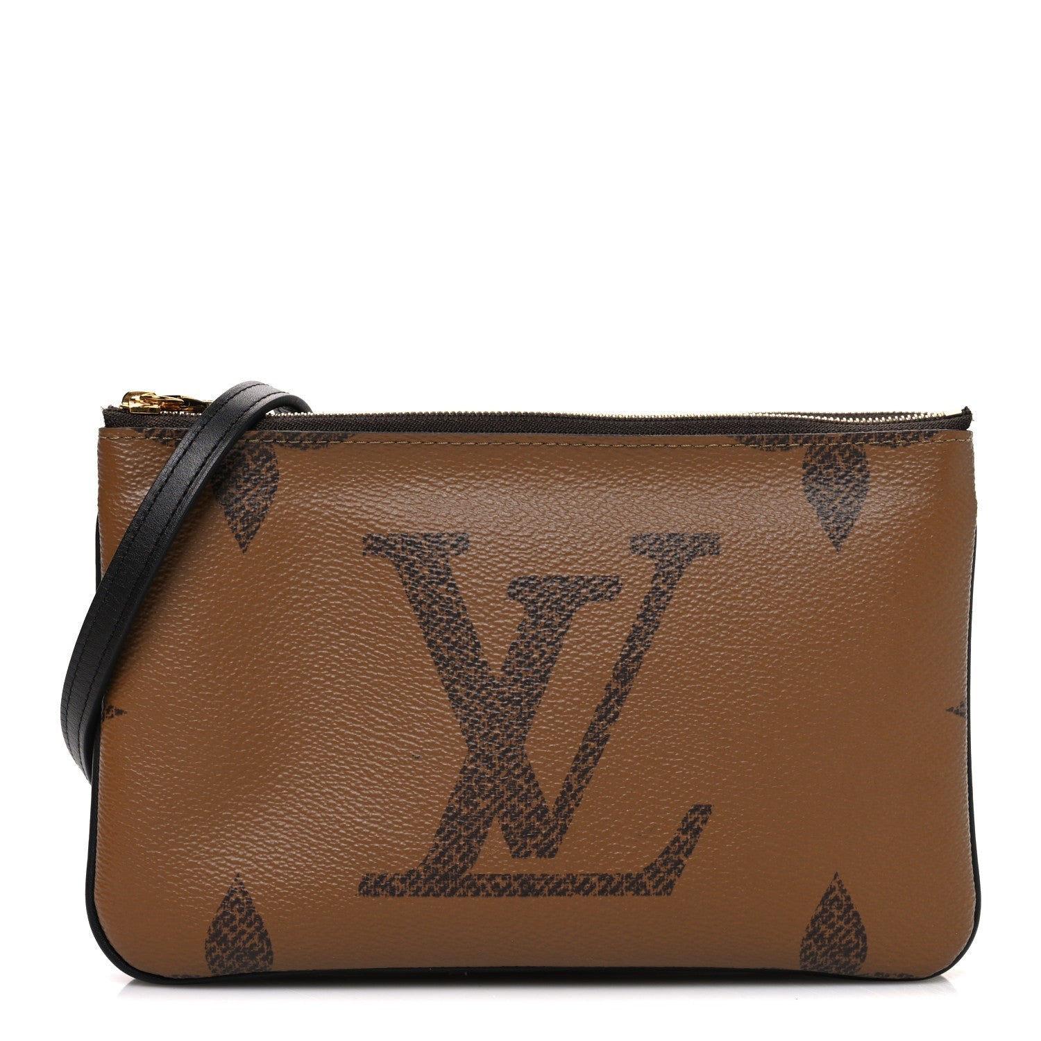 Reverse Monogram Giant Double Zip Pochette