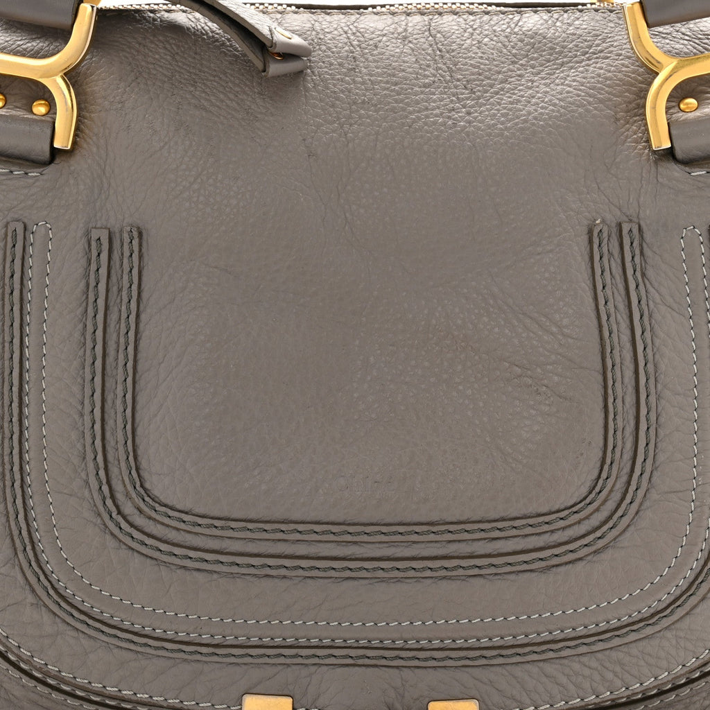 Calfskin Medium Marcie Satchel Cashmere Grey
