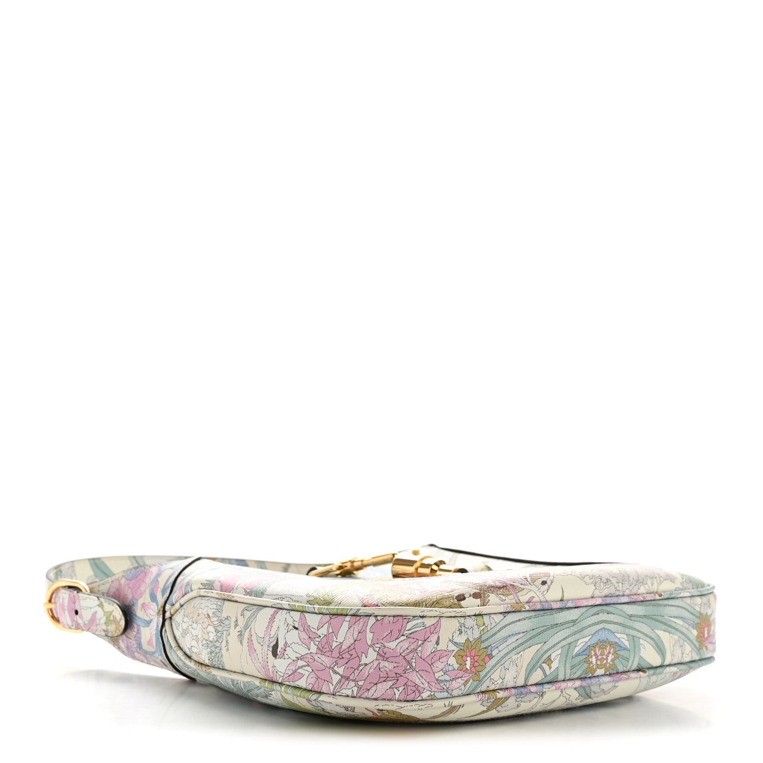 New Shangai Calfskin Tiger Savanah Small Jackie 1961 Hobo Chalky White Multicolor