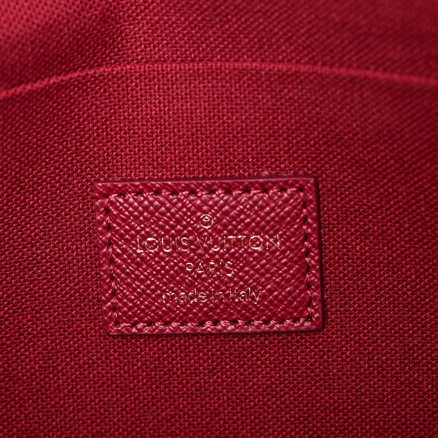 Monogram Pochette Felicie Chain Wallet Fuchsia