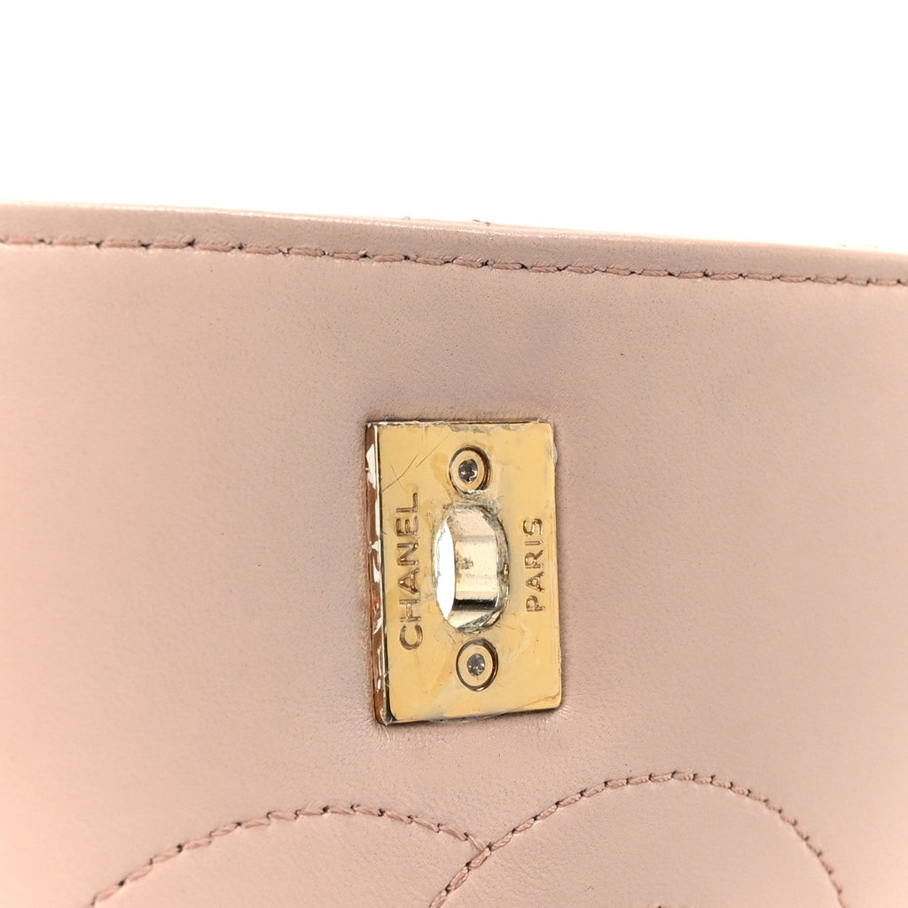 Lambskin Quilted Small Trendy CC Flap Dual Handle Bag Light Pink
