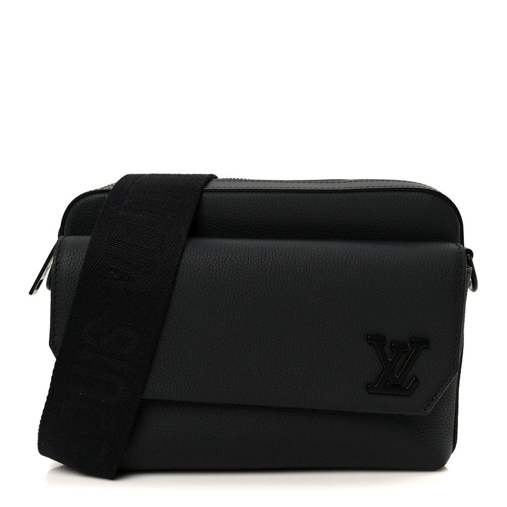 Calfskin Aerogram Fastline Messenger Black