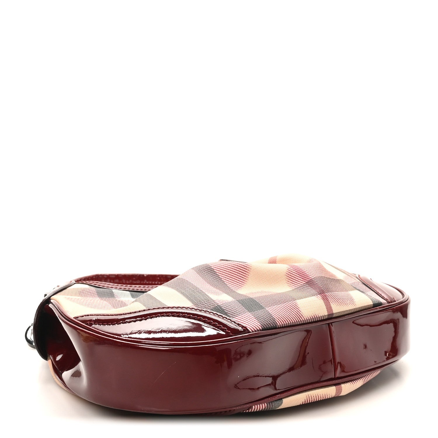 Patent Nova Check Heart Hobo Berry Red