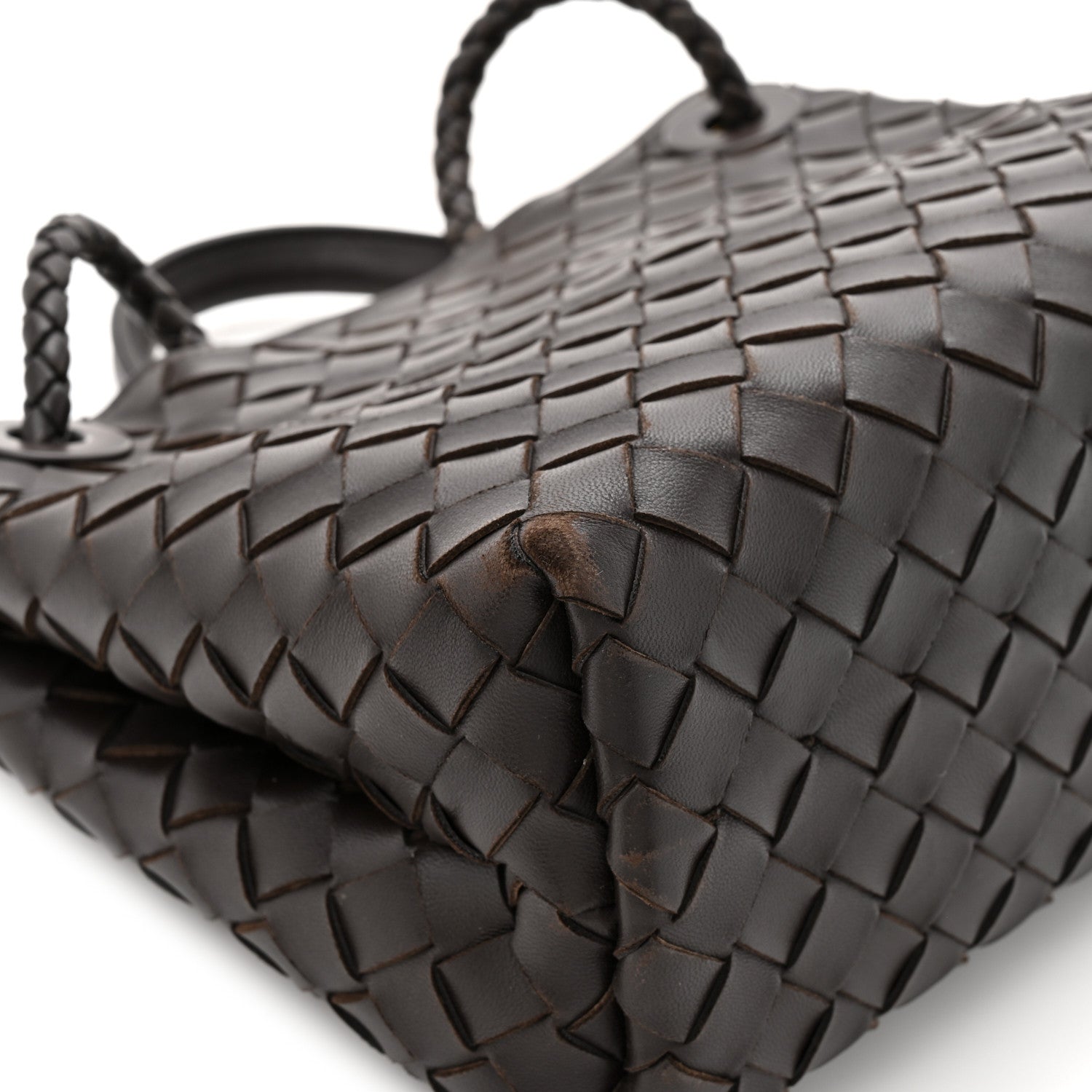 Nappa Intrecciato Small Andiamo Shoulder Bag Fondant