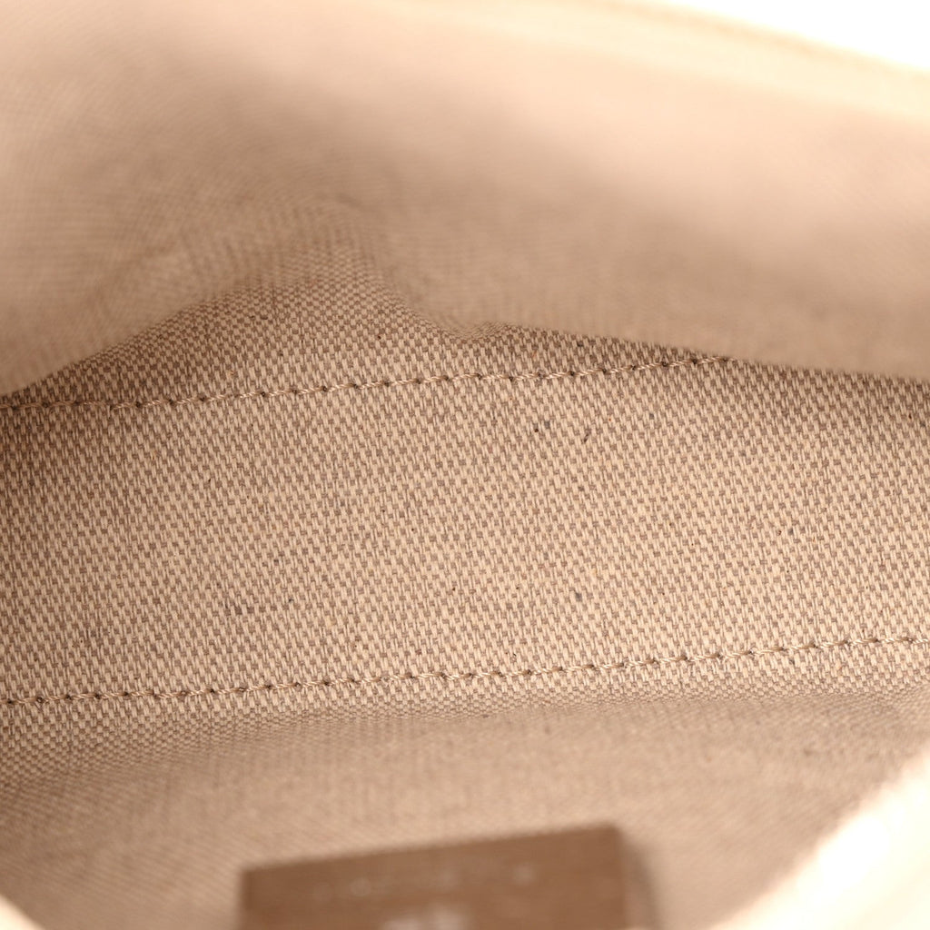 Metallic Calfskin Mini Voyou Bag Dusty Gold