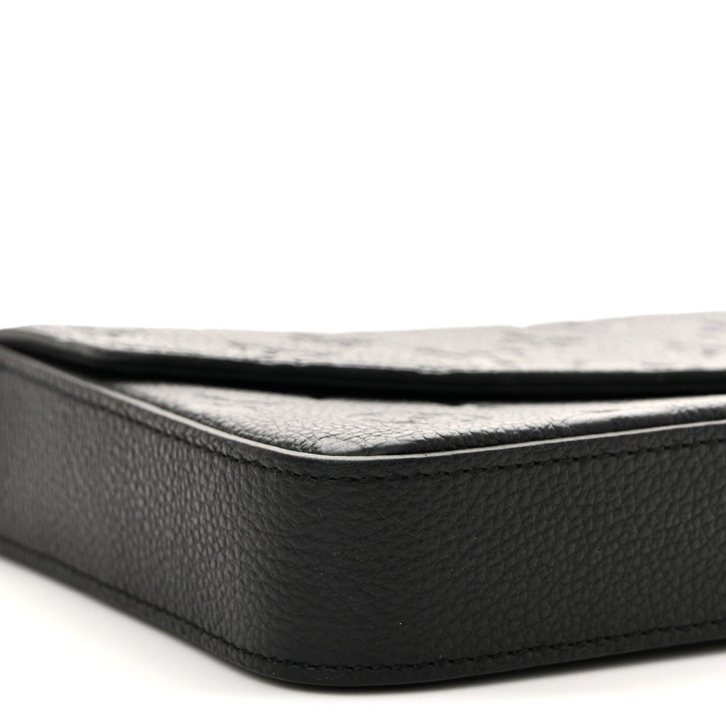 Empreinte Pochette Felicie Chain Wallet Black