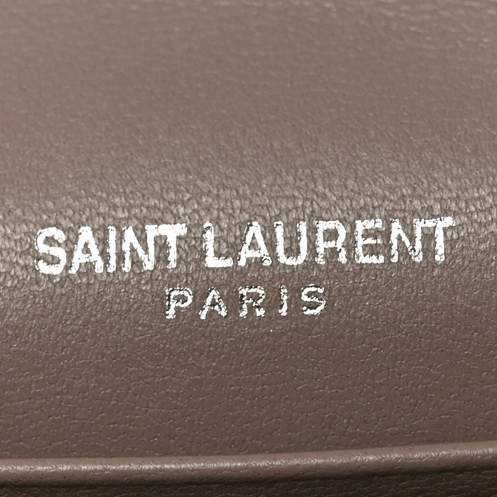 Lambskin Y Quilted Monogram Large Loulou Flap Wallet Mink