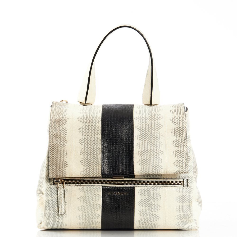 Givenchy Tote Pandora - Medium in Storm Gray, Exotic Effect Leather