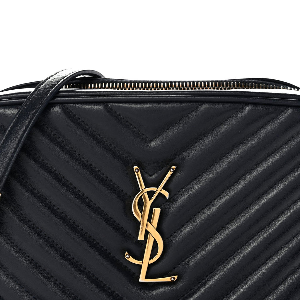 Calfskin Matelasse Monogram Lou Camera Bag Navy