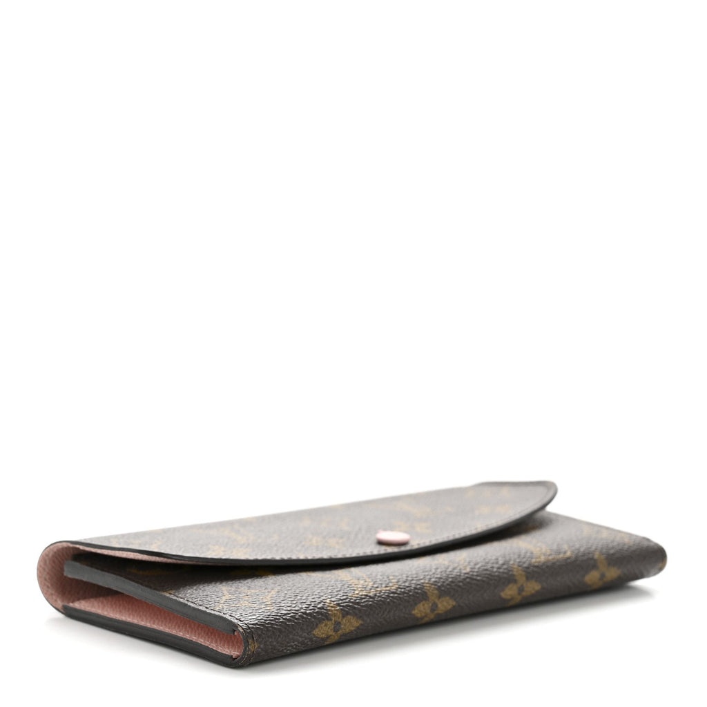 Monogram Emilie Wallet Rose Ballerine