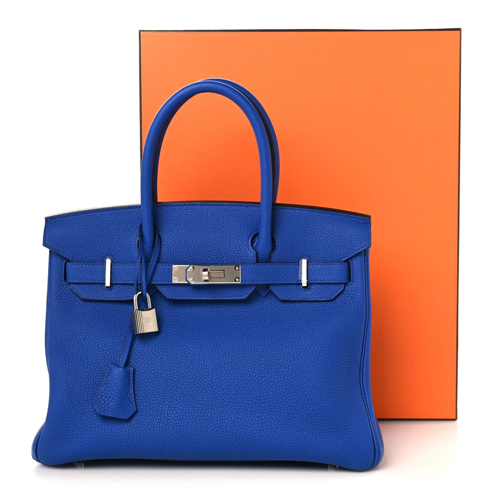 Togo Birkin 30 Bleu Royal