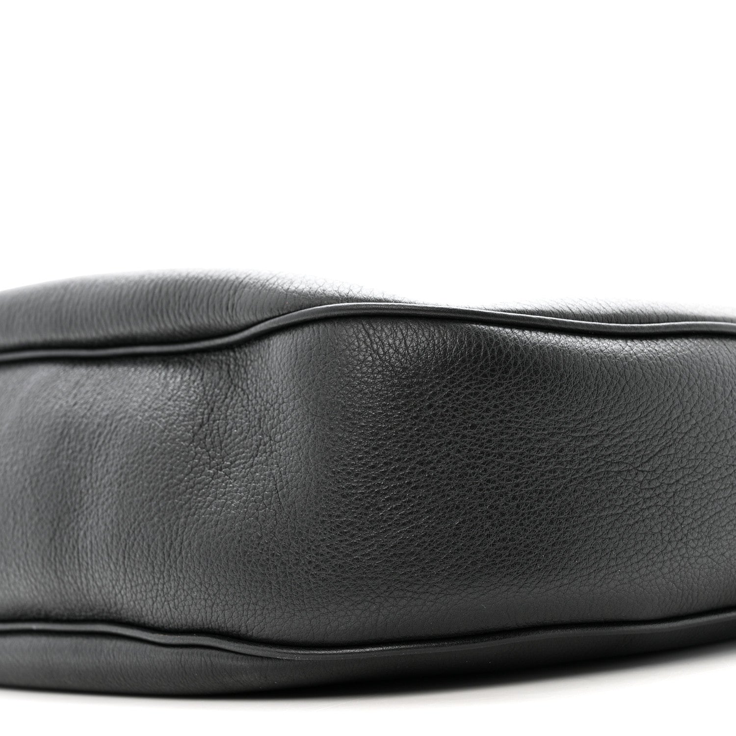 Supple Calfskin Medium Triomphe Heloise Shoulder Bag Black