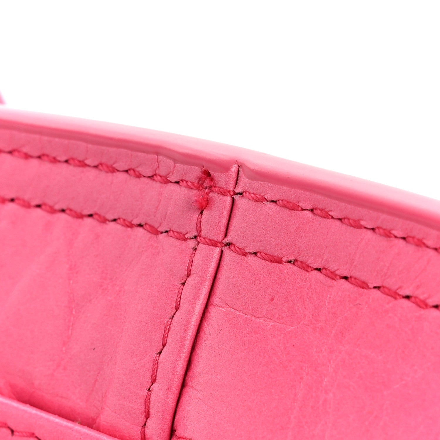 Paper Calfskin Maxi Intrecciato Mini Arco Pink