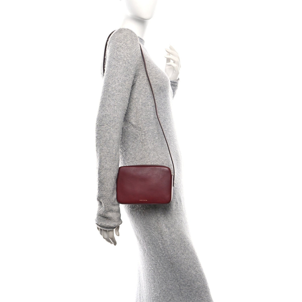 Soft Calfskin Camera Bag Bordo