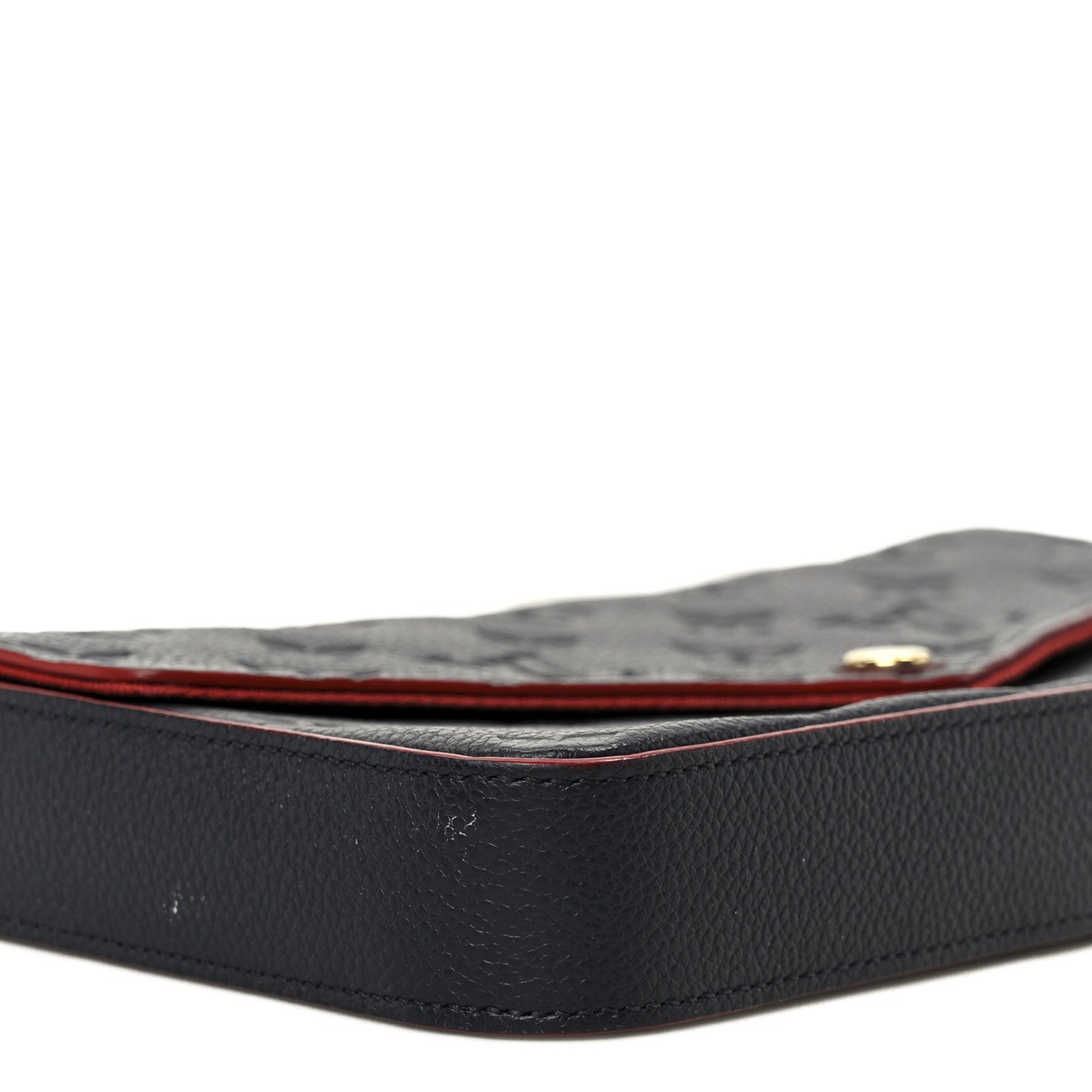 Empreinte Pochette Felicie Chain Wallet Marine Rouge