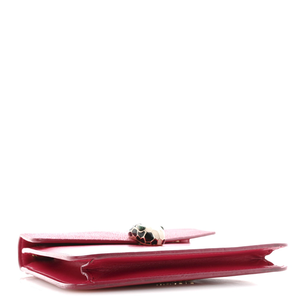 Galuchat Calfskin Serpenti Forever Crossbody Bag Pink