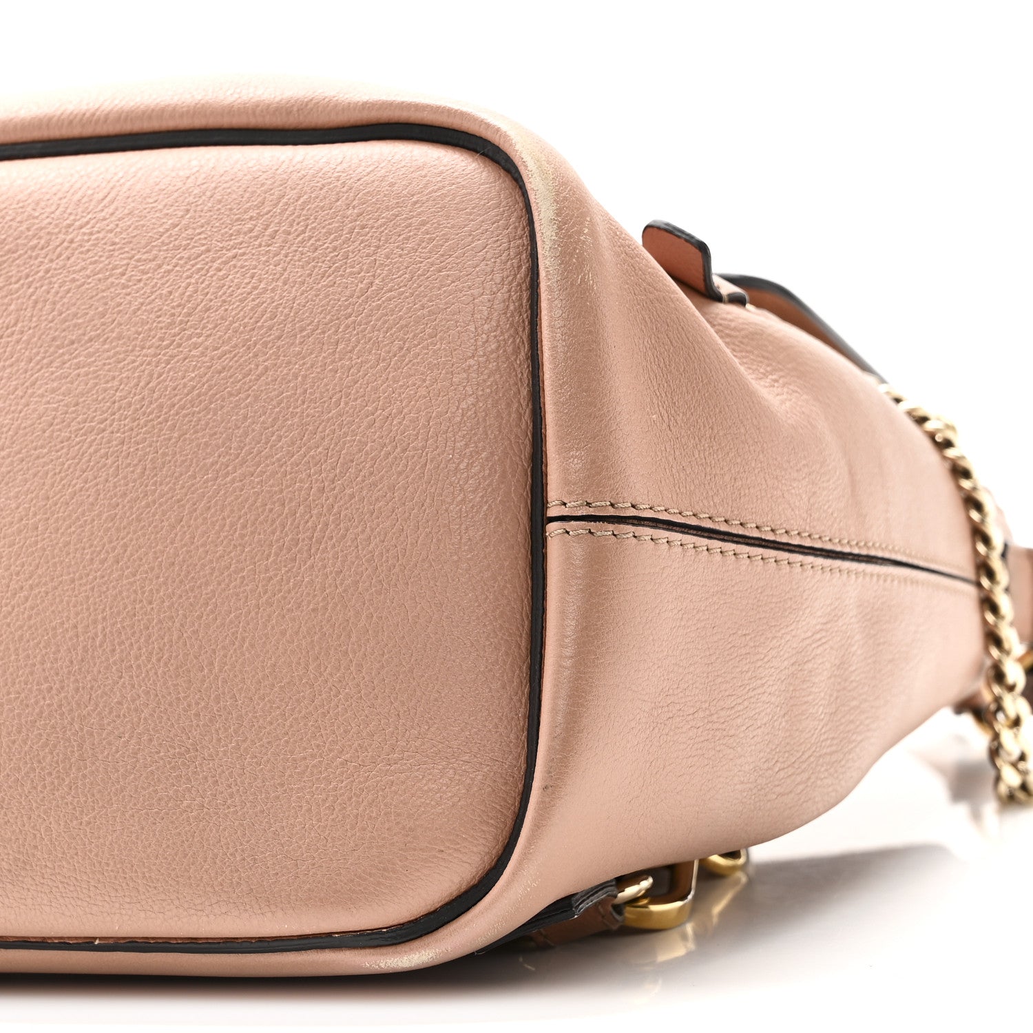 Suede Calfskin Medium Faye Backpack Nougat