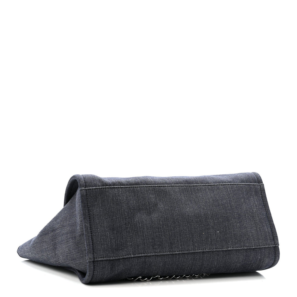 Denim Large Deauville Tote Dark Blue