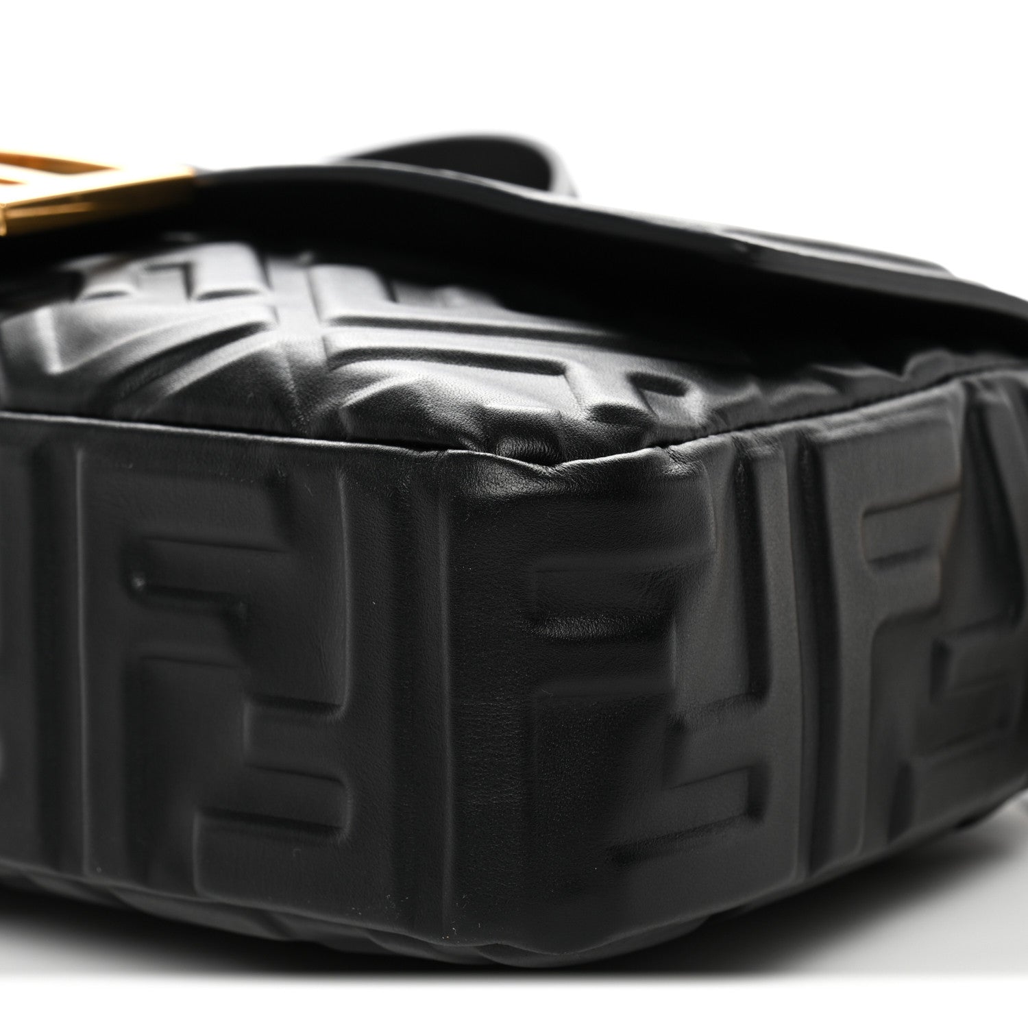 Nappa FF 1974 Embossed Baguette Black